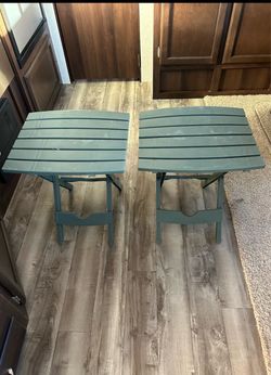 Set of camping patio fold tables