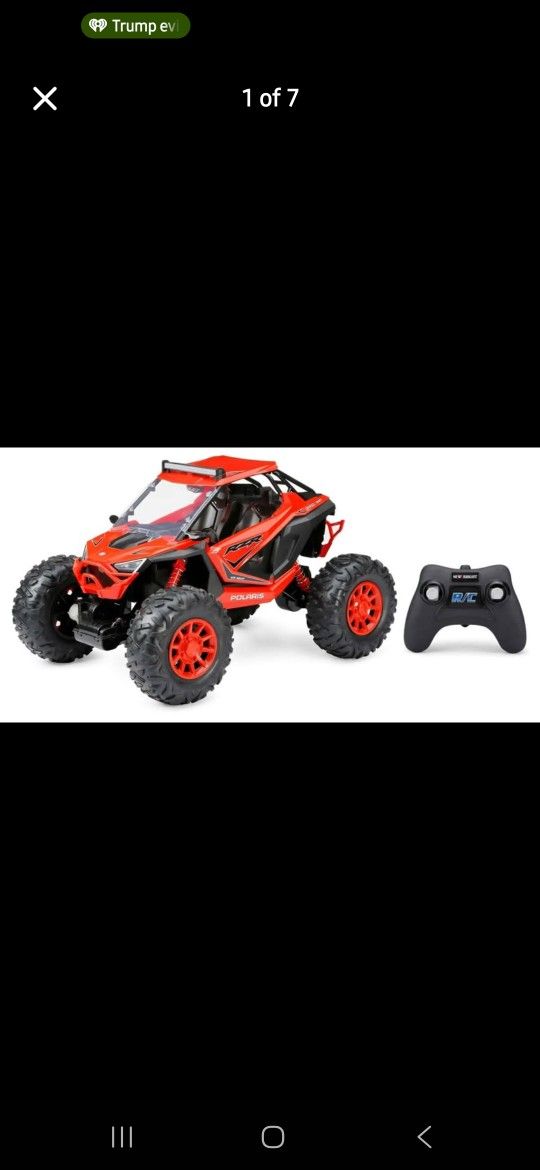 New Bright (1:5) RZR XP Pro Battery Remote Control Red Polaris ATV, 60805-2R Child Tween