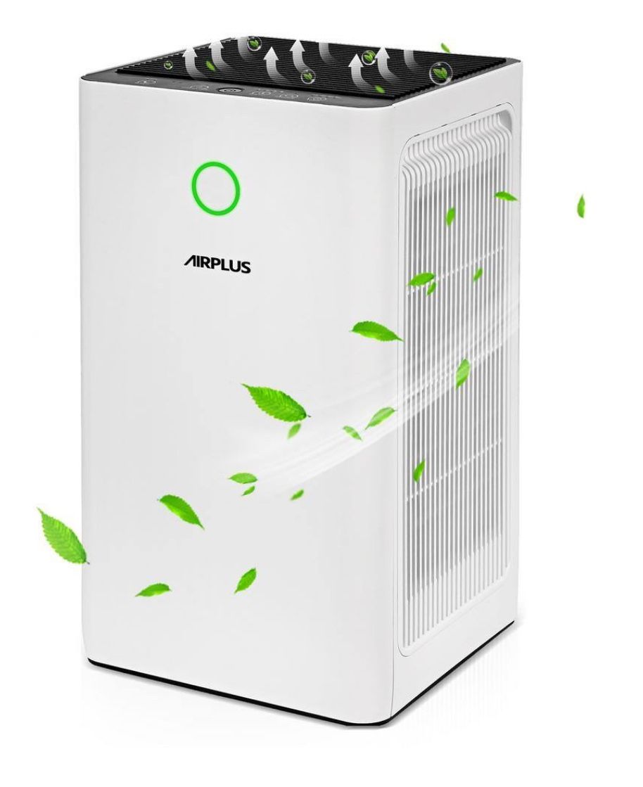 2152 sq. ft. HEPA-True Personal Air Purifier in Whites with Carbon Filters, Child Lock, 230 CFM, 99.97% Air Cleaner