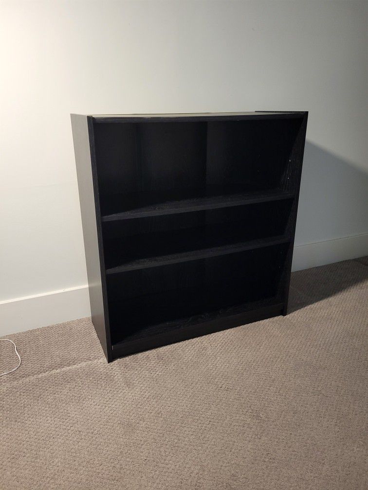 3-shelf Bookcase, Black