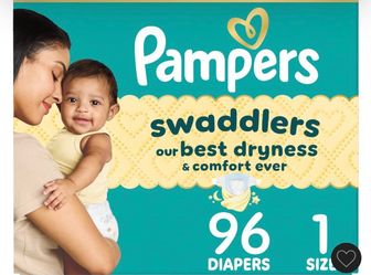 Pampers swaddlers Diapers size 1