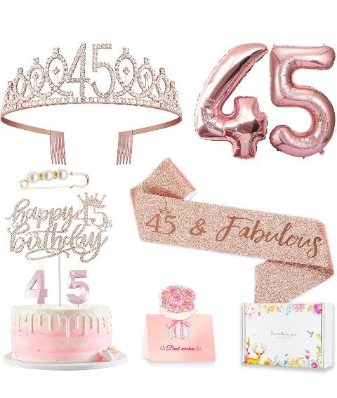 45th Birthday Gifts Decorations for Women