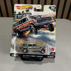 Hot Wheels Drag Strip Demons '64 Chevy Nova Gasser with Real Riders