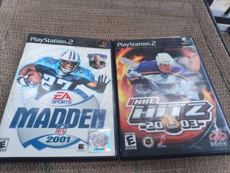 PS2 Sports Games Bundle - Madden 2001 & NHL Hitz 2003