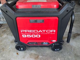FOR SALE: “PREDATOR” 9500W SUPER QUIET INVERTER GENERATOR – ELECTRIC START – $1450 OBO