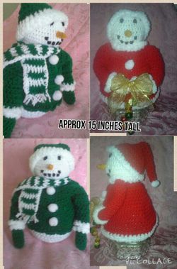 Crochet snowman