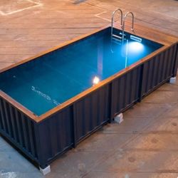 Ready-to-use pool — install, fill, enjoy! SHIPPING CONTAINER POOL FOR SALE 