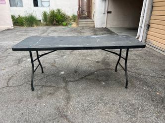Folding banquet table hard plastic outdoor swapmeet trade show