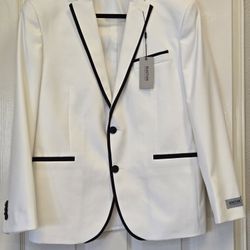 Men Formal Sports Jacket w/ Black Trim  Size 40S
