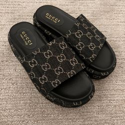 Gucci Platform Slides 