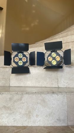 2 LED PAR Lights Barn-doors - Brand New