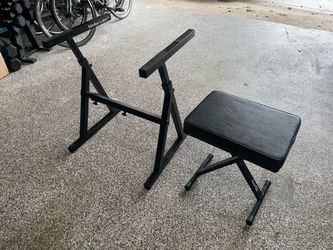 Keyboard piano stand and bench