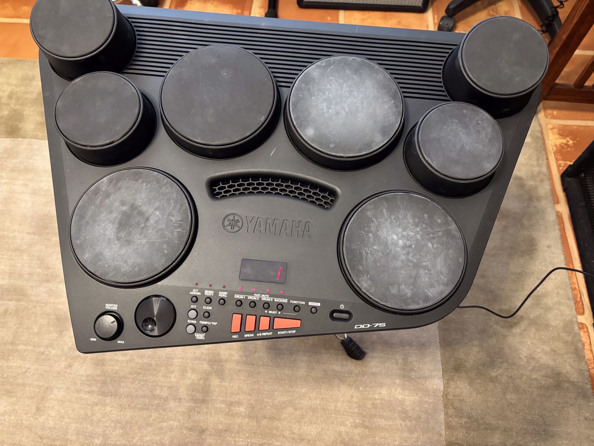 Yamaha DD 75 Digital Drums With Stand Power Adapter and Foot switches