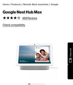 Google Nest Hub 7 Inch Smart Display