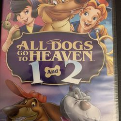 ALL DOGS Go To HEAVEN 1 & 2 Double Feature (DVD) NEW!