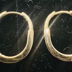 18k Real Gold Earrings 