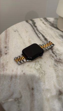 Apple Watch with Two-Tone Metal Band