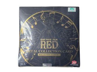 New one piece film red metal collection card sealed box toei animation & juneyao
