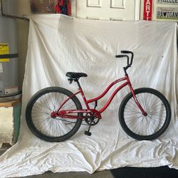 MICARGI brand TOUCH edition 26” Single Speed, Coaster Brake Beach Cruiser, Bicycle, Ready To Ride As Pictured