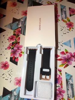 Apple Watch band 38/40 black with rose gold