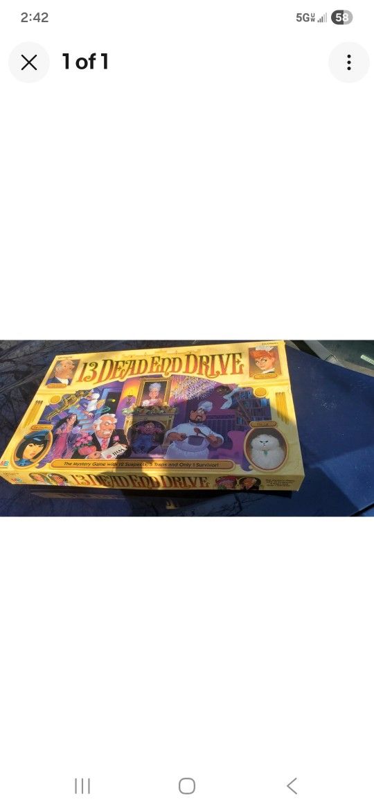 13 DEAD END DRIVE BOARD GAME NEW SEALED 