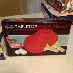 TABLETOP PING PONG SET