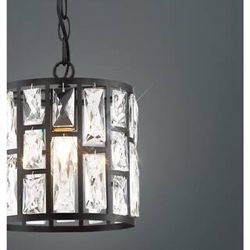 Crystal Panel Pendant Chandelier Light