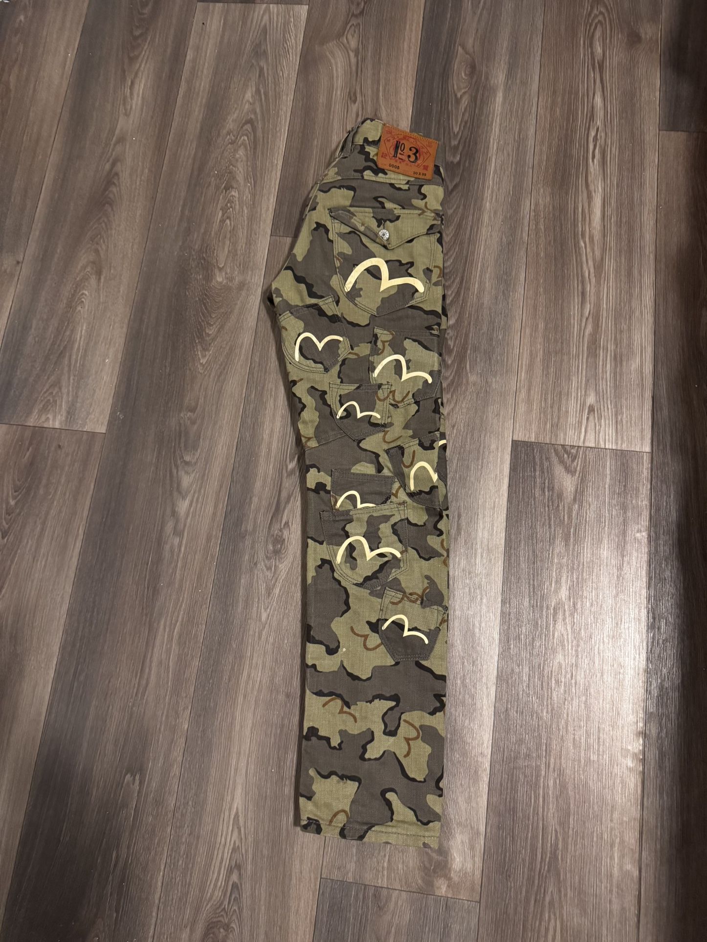 Evisu Denim Camo Pants