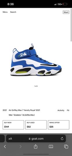 Air Griffey Max 1 Varsity Royal 2021