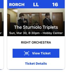 4 Sturnolio Triplets Tickets 
