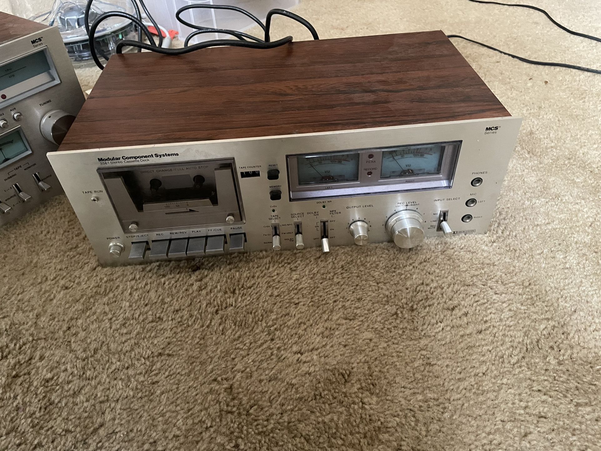 vintage MCS (Modular Component Systems) 3561 Stereo Cassette Deck