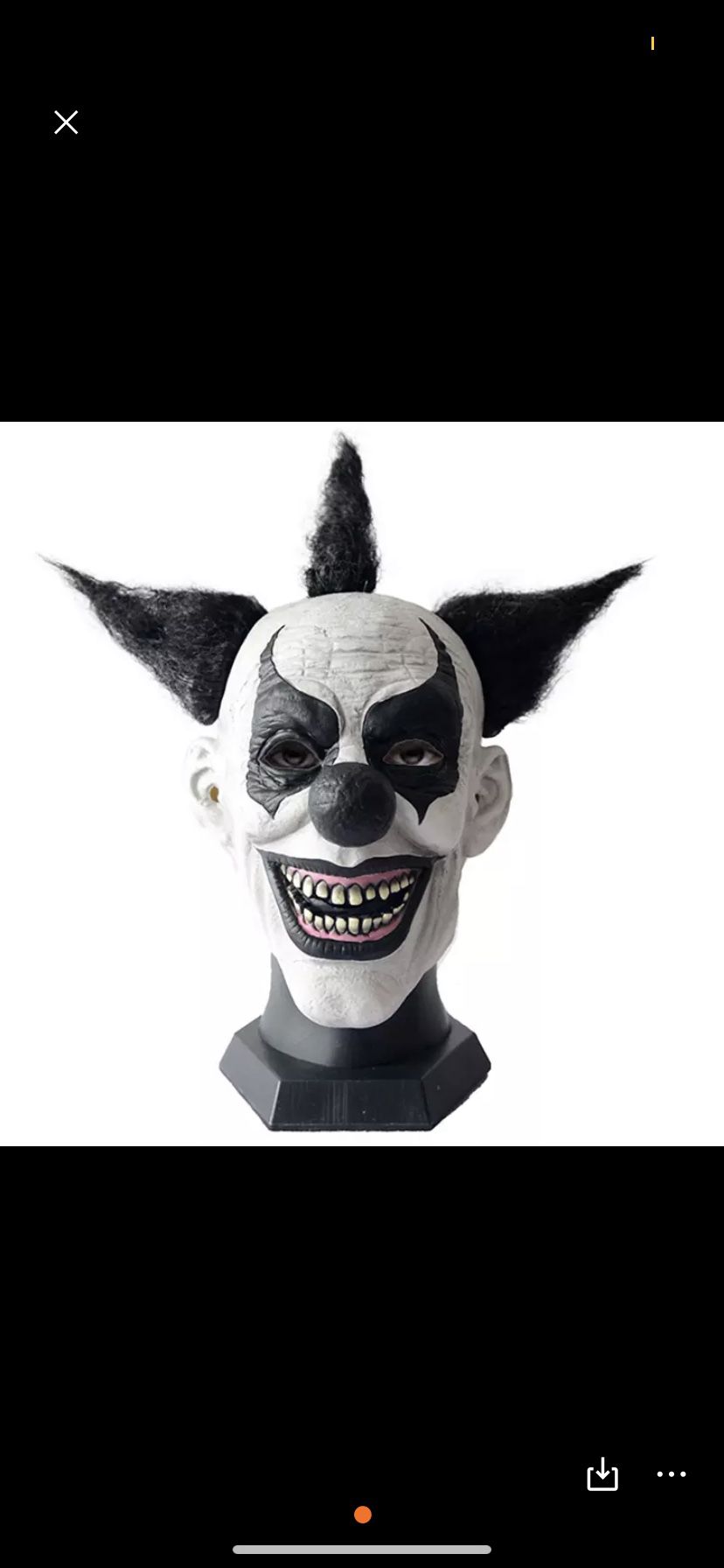Scary Clown Halloween Mask 