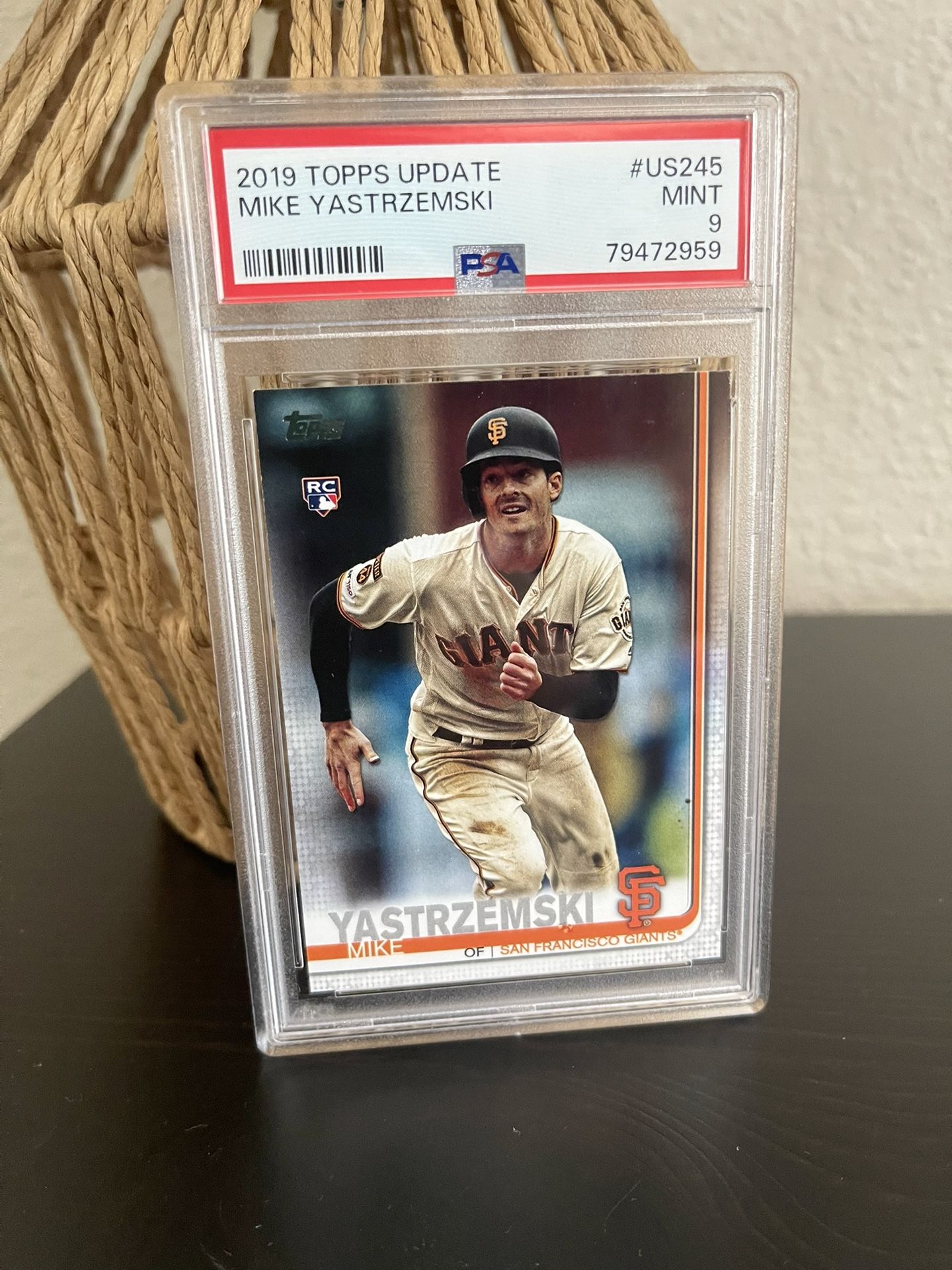 2019 Topps Update Mike Yastrzemski #US245 PSA 9