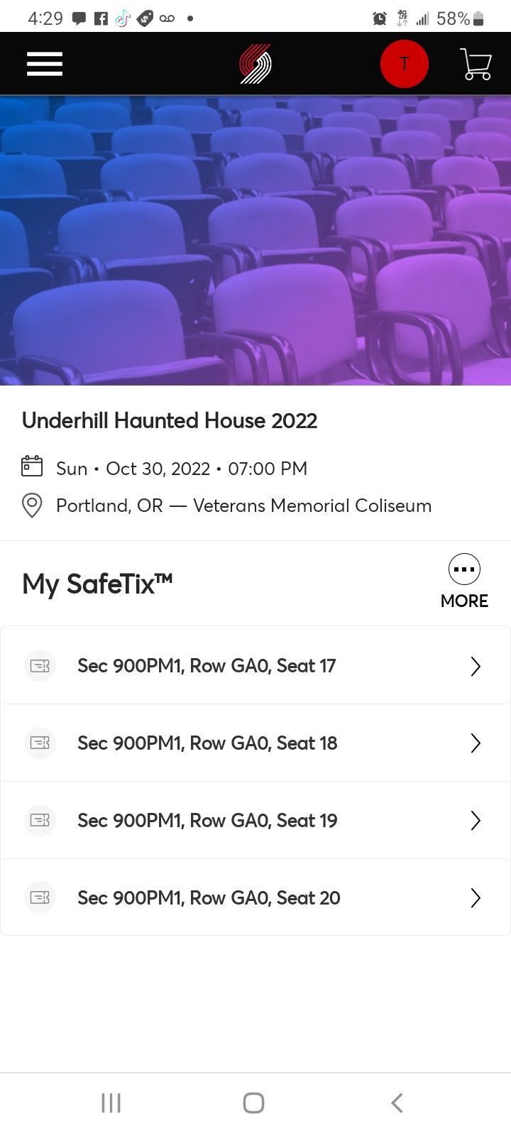 4 Underhill Haunted House Tics