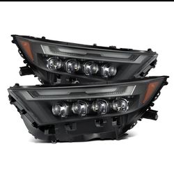19-25 Toyota RAV4 (High Trim) NOVA-Series LED Projector Headlights Black