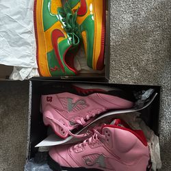 Awake Jordan 5’s and yatchy Af1s
