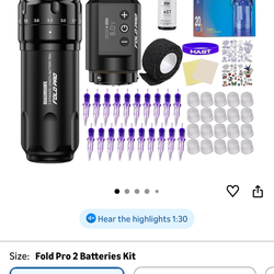 Mast fold pro 2 tattoo gun kit