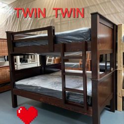 Bunk Beds Twin Twin Pinewood 