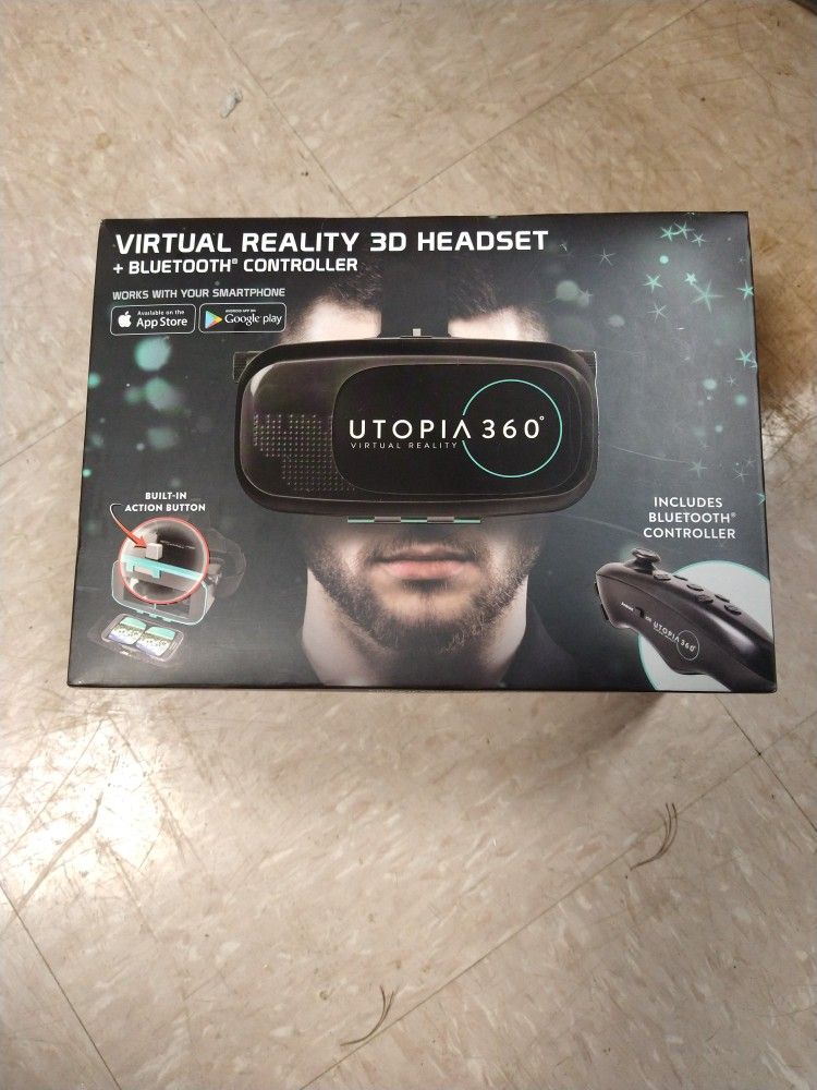 Utopia 360 Degrees Virtual Reality 3D Headset