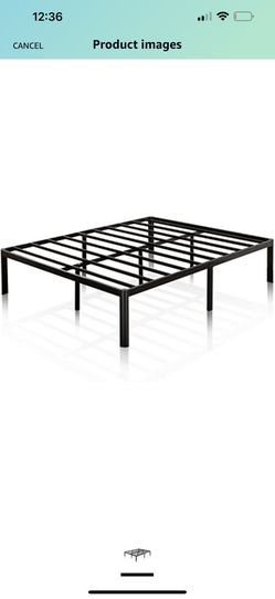 Brand New! 16 Inch Metal Platform Bed Frame / Steel Slat Support / No Box Spring Needed /FULL Size