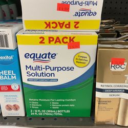 Equate Multi-Purpose Contact Lenses Solution