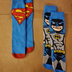 2 Pair of Brand New Comfortable Cozy Warm Novelty Superhero Character Socks