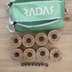 Wooden Skate Wheels In Radar Bag