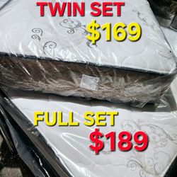 FULL SET ORTHOPEDIC $189 >> MATTRESS AND BOX SPRING 