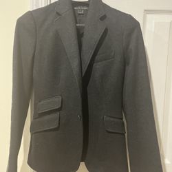 Ralph Lauren Blazer zipper leather sleeves size 2