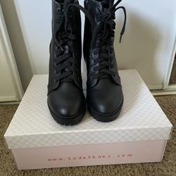 Woman Black Boots