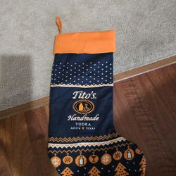 TITOS VODKA CHRISTMAS STOCKING NEW
