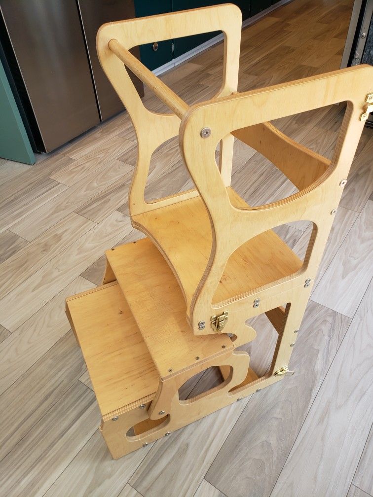 Kids Kitchen Step Stool & Table
