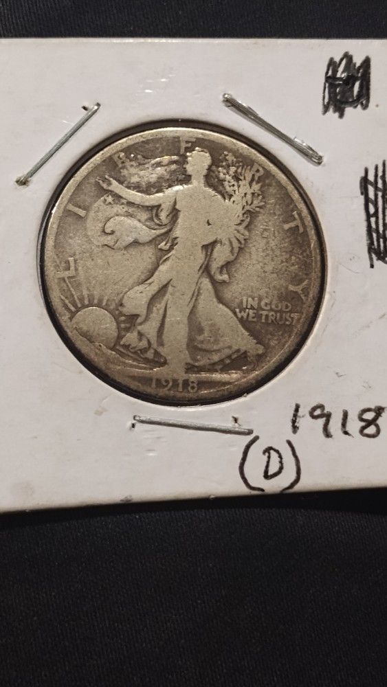 1918 D - Walking Liberty Half Dollar