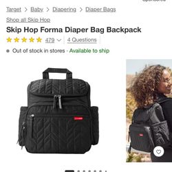 Skip Hop Diaper Bag/Backpack